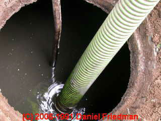 draining septic tanks