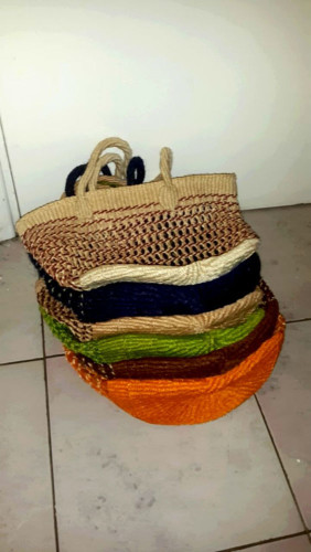 Multi Coloured Sisal Bags (Kyondos) (4)