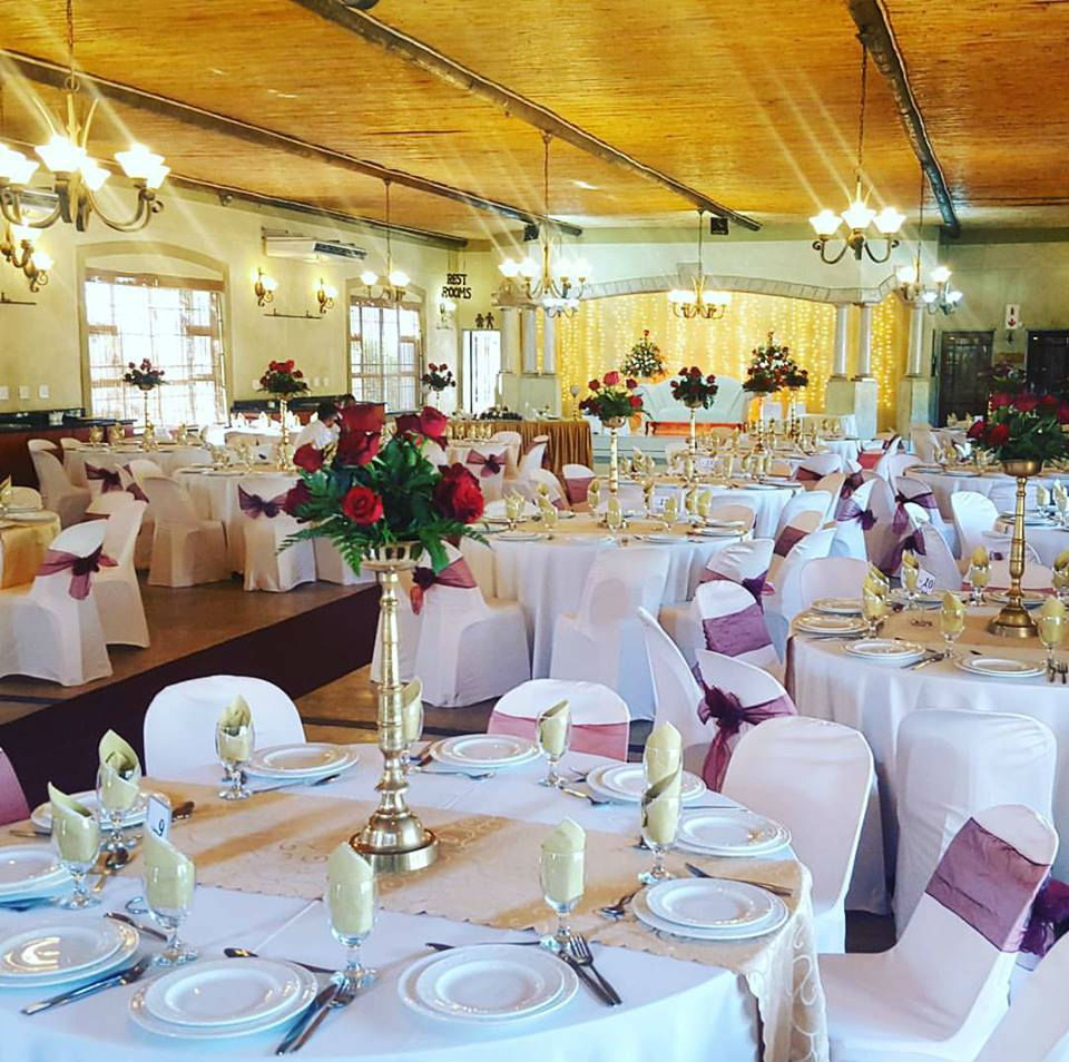 Gold & Maroon Wedding Decor