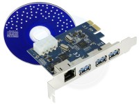 PCI-E 3-Port USB 3.0 + RJ45 1000Mbps 1Gbs Network Adapter Card (1)-1024x768_0