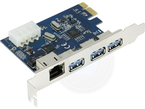 PCI-E 3-Port USB 3.0 + RJ45 1000Mbps 1Gbs Network Adapter Card (3)-1024x768_0