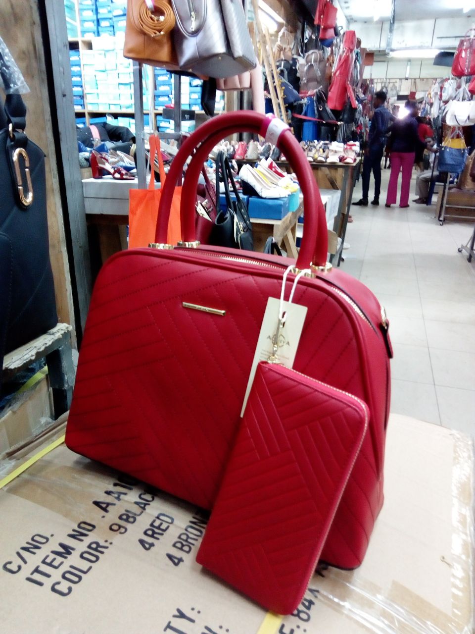 classy bag red