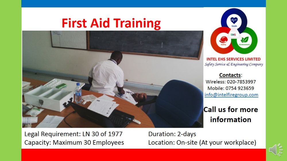 First aid training