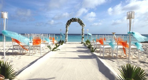 Beach Wedding Reception.