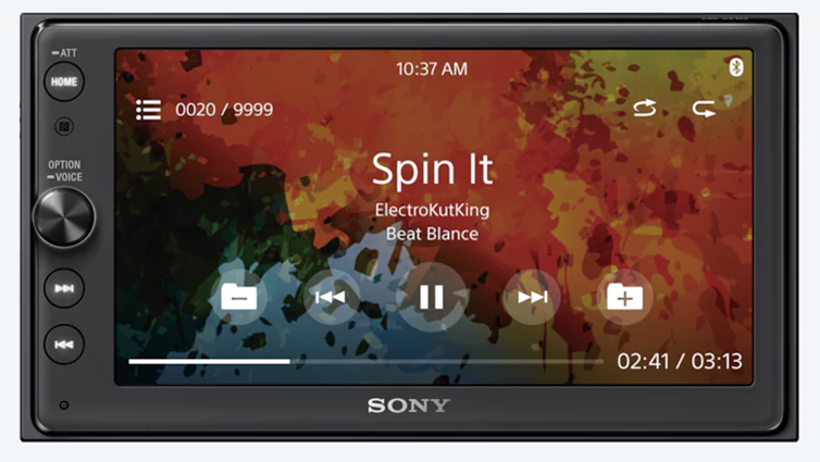 sony touch screen car stereo with bluetooth and reverse camera