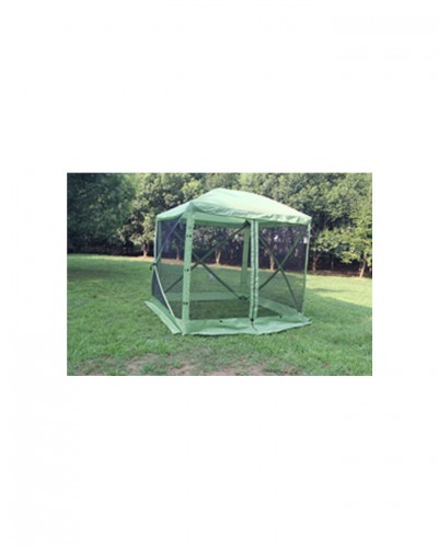 4-Sided-Green-Fabric-Mesh-Tent