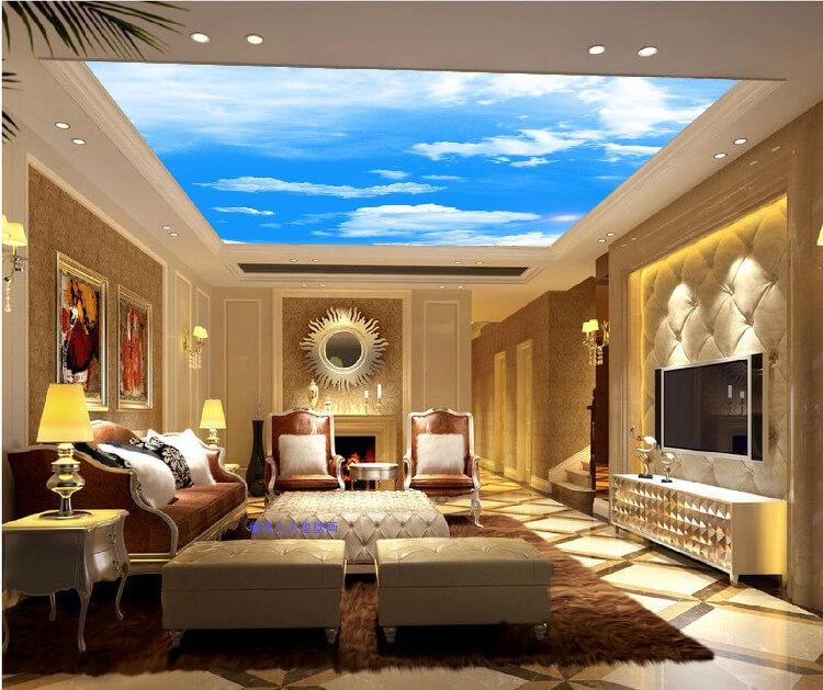 3d Wallpapers Gypsum Ceiling Partitions Painting Wall To Wall