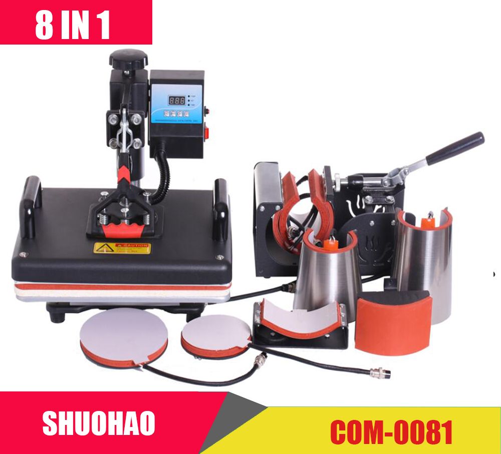 Cheap-30-38CM-8-in-1-Combo-Heat-press-Machine-Sublimation-Printer-2D-Heat-Transfer-Machine