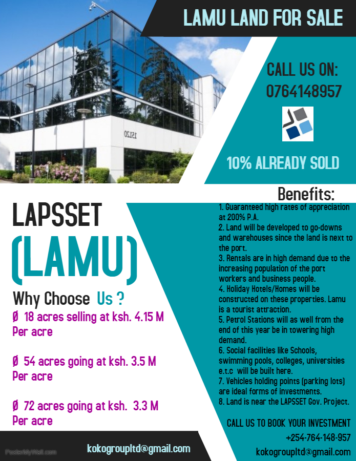 LAMU (Hindi) LAPSSET LAND FOR SALE
