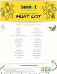 Selekt fruit list
