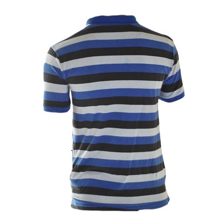 Get Black And Blue Light Striped US Polo T Shirts for Men - Biashara Kenya