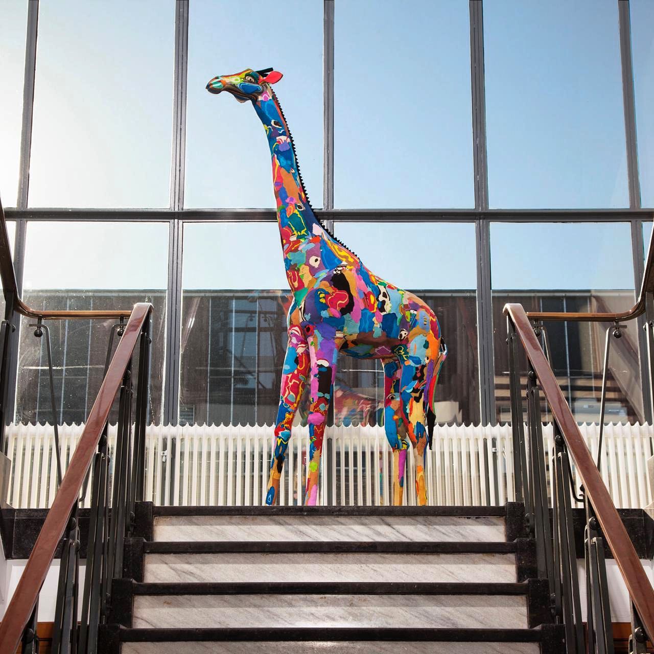 Recycled Flip Flop Giraffe