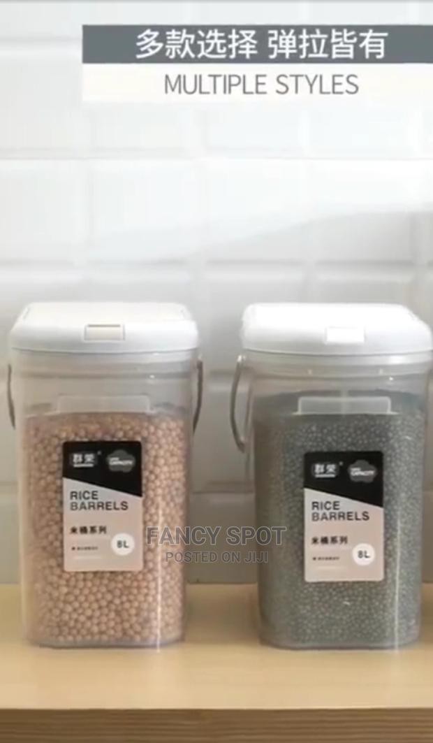 Rice Cereal Flour Spice Kitchen Home Storage Container Jar (6_6)