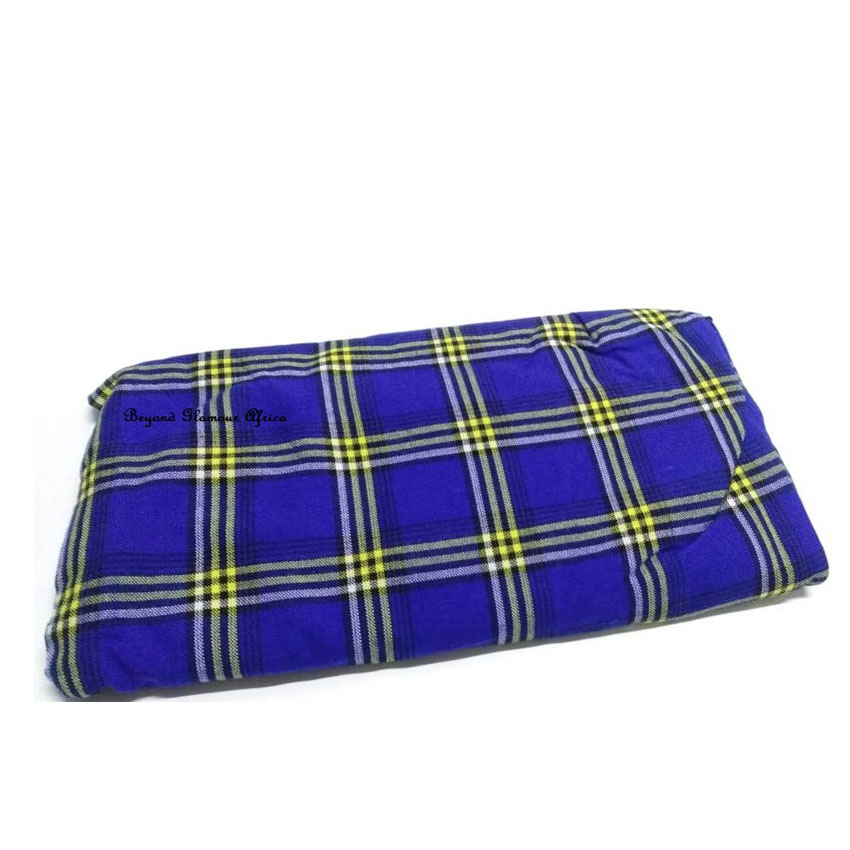 Traditional Royal Blue maasai shuka - Biashara Kenya