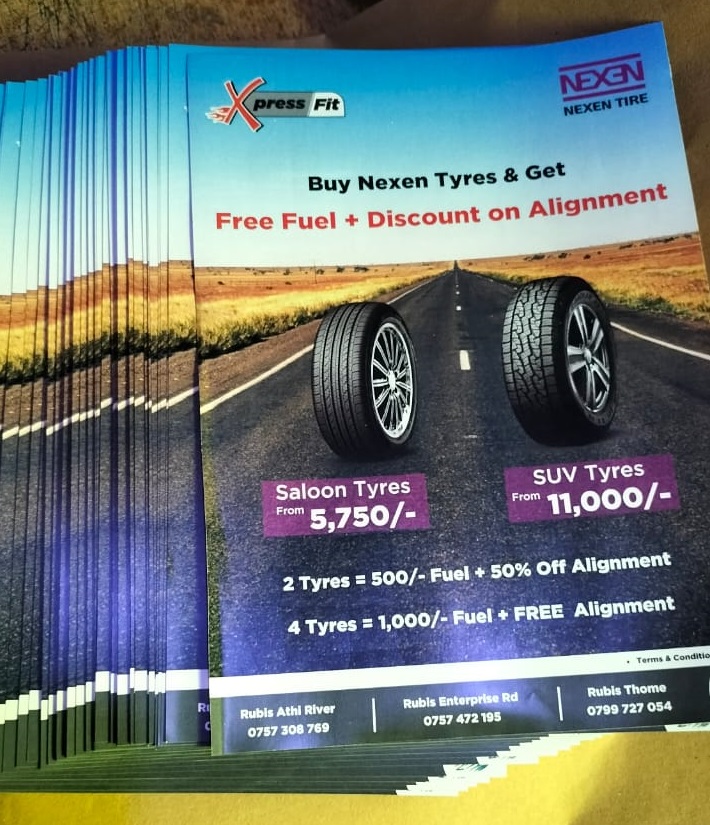 flyers printing services in Nairobi.